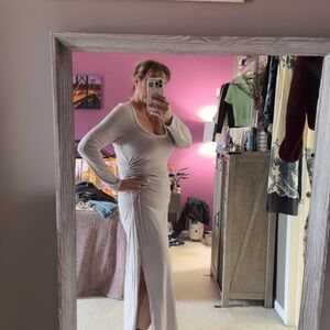 Anthropologie Daily Practice Lavender Striped Maxi Dress